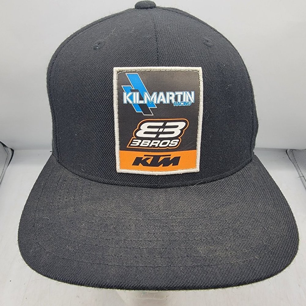 Kilmartin Racing KTM 3 Bros Black Snapback Hat Motocross Motorcycles Casual